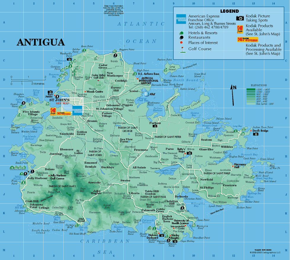 Antigua karte